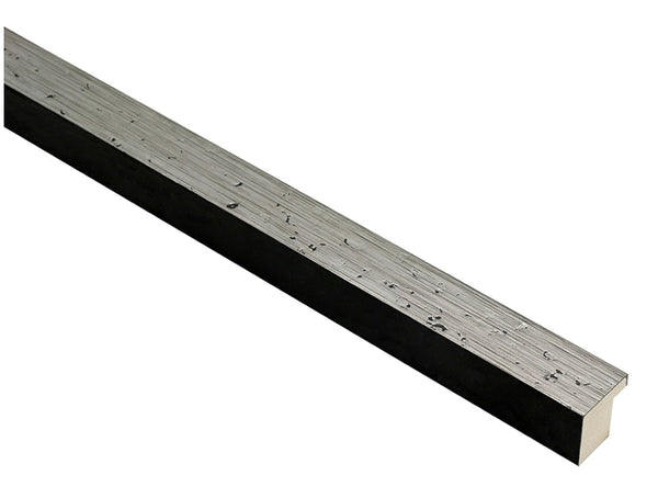 22mm 'Porter' Bright Silver & Black