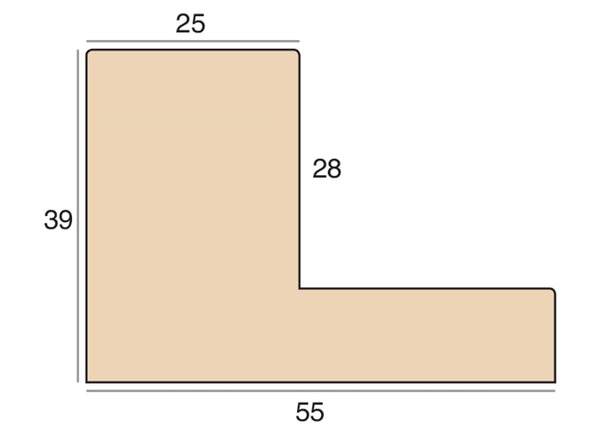 25x39mm 'Bloc' White