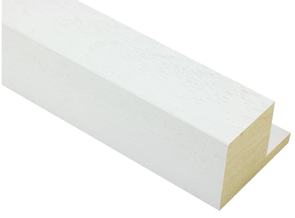 80mm 'Bloc' White Open Grain