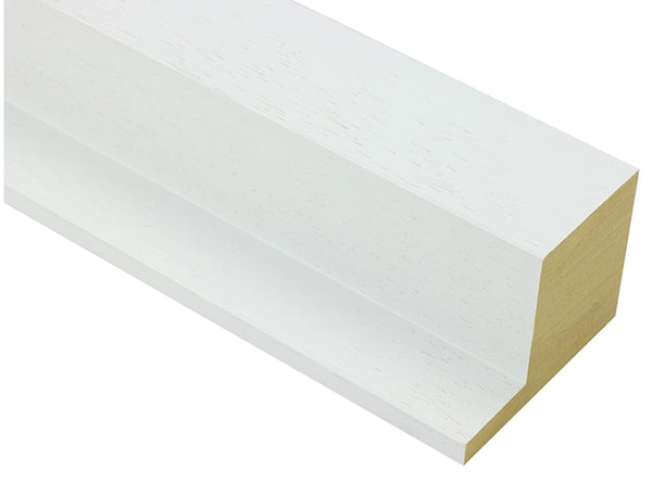 80mm 'Bloc' White Open Grain