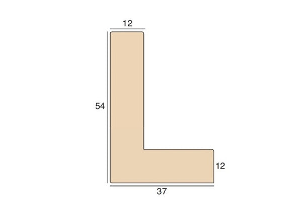 12mm 'Bare Wood L' Ayous 42mm Rebate FSC 100%