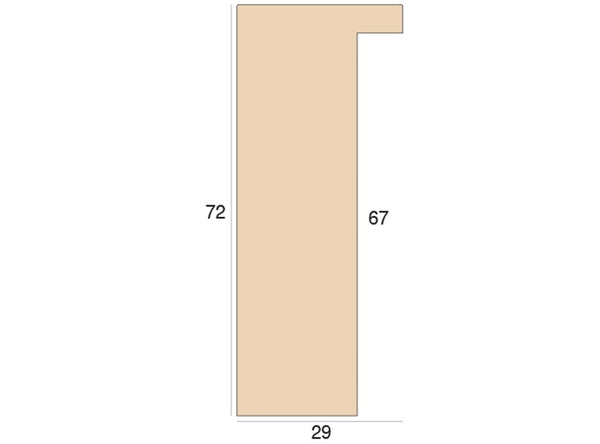 29mm 'Bare Wood' Ayous FSC 100%