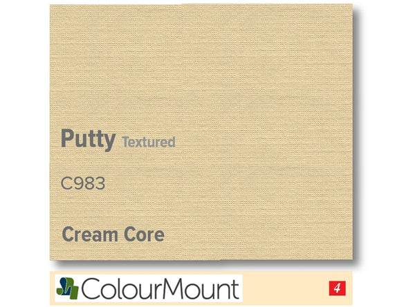 PUTTY   - Colourmount Cream Core Textured