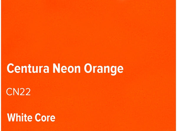 Neon Orange  - Colourmount White Core Centura