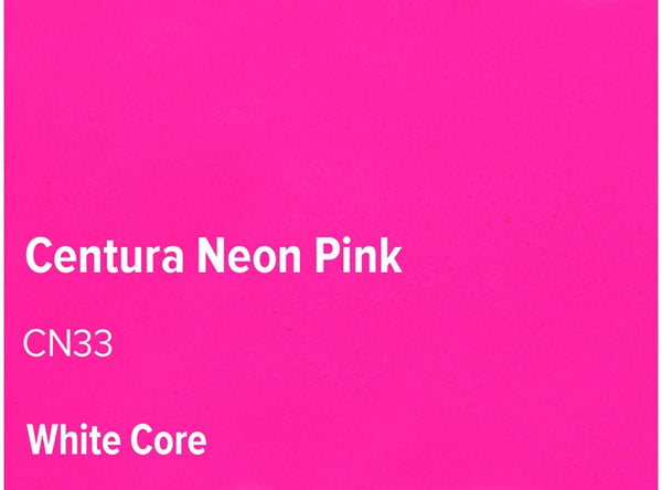 Neon Pink  - Colourmount White Core Centura