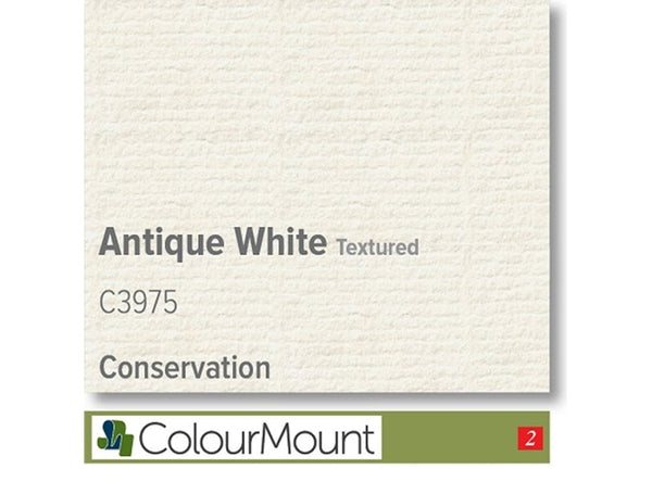 ANTIQUE WHITE  - Colourmount Conservation Textured