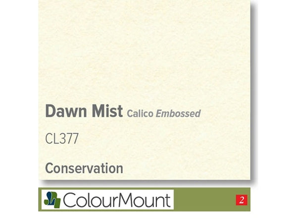 DAWN MIST  - Colourmount Conservation Calico Embossed
