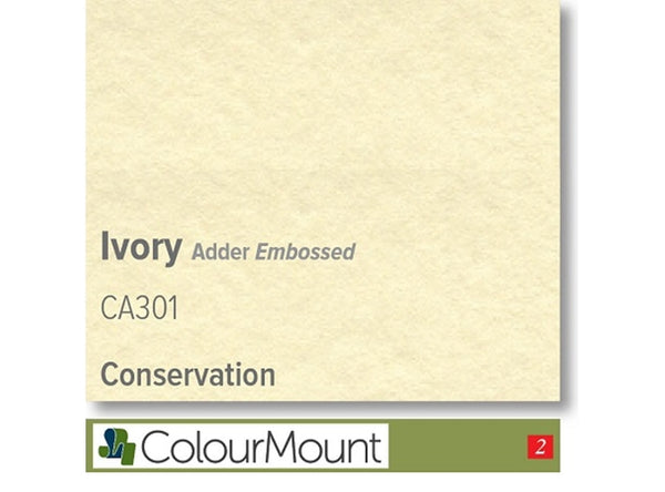 IVORY  - Colourmount Conservation Adder Embossed