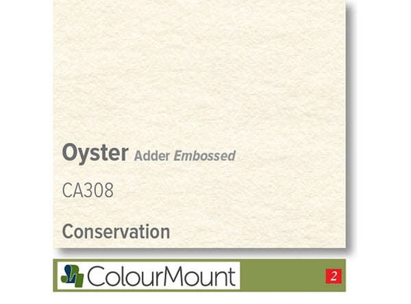 OYSTER  - Colourmount Conservation Adder Embossed