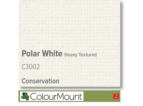 POLAR WHITE  - Colourmount Conservation Heavy Textured