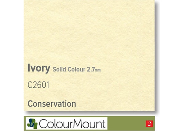 IVORY  - Colourmount Conservation Solid Colour 2.7mm