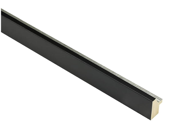 20mm 'Monaco' Silver Leaf & Black
