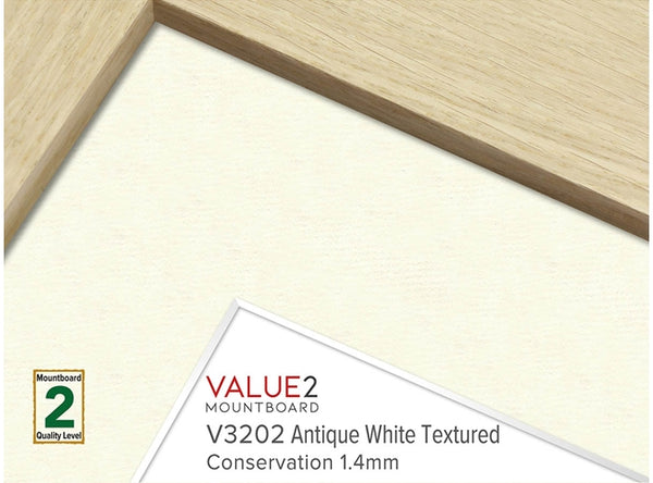 ANTIQUE WHITE Textured  1.4mm   - Value Conservation