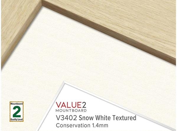 SNOW WHITE TEXTURED 1.4mm  - VALUE2 Conservation