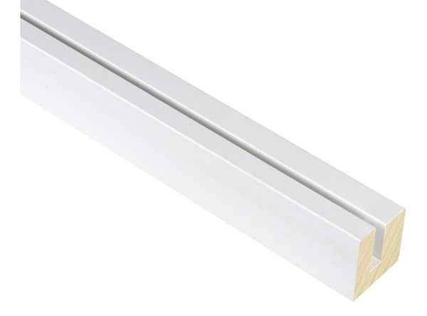 10mm 'Panel Tray' Matt White 4mm Rebate FSC 100%