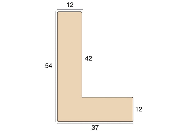 12mm 'Revival L' Brown 42mm rebate
