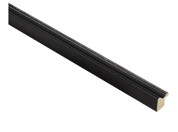 18mm 'Langham Mono' Satin Black Silver Sight Edge
