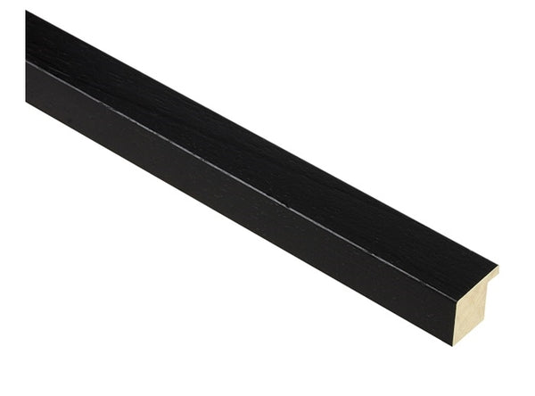 25mm 'Domino' Black Open Grain FSC 100%