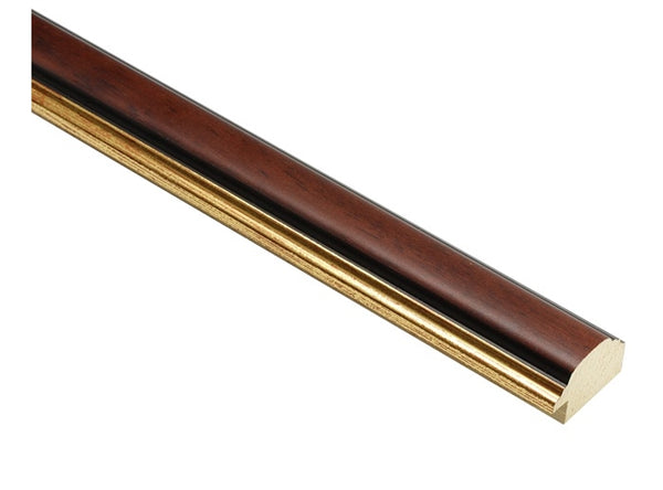 31mm 'Ludlow' Toned mahog Gold s/edge FSC 100%