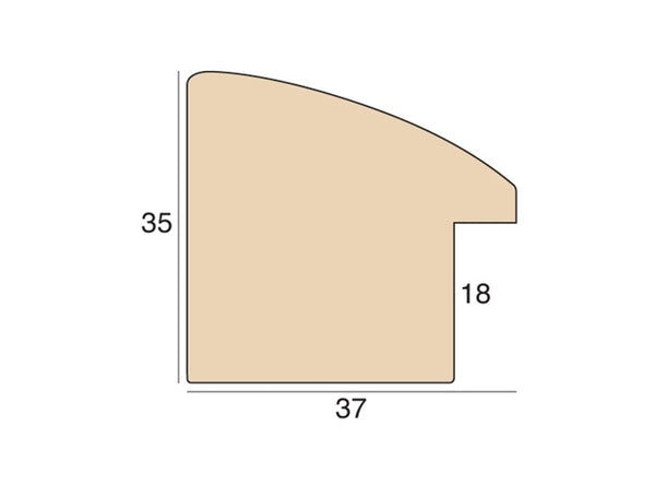 37mm 'Savannah' Brown wash FSC 100%