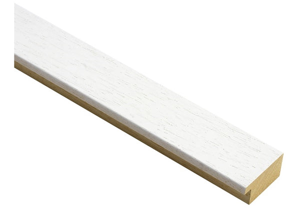 38mm 'Domino' White Open Grain FSC 100%