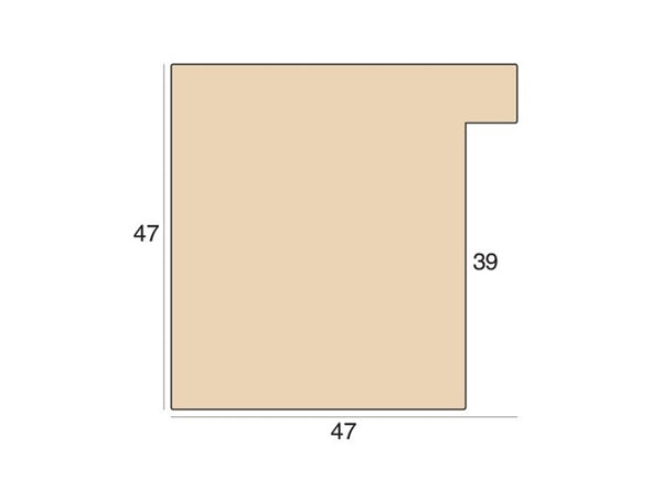 47mm 'Cubik Blok' Vermont Oak Veneer