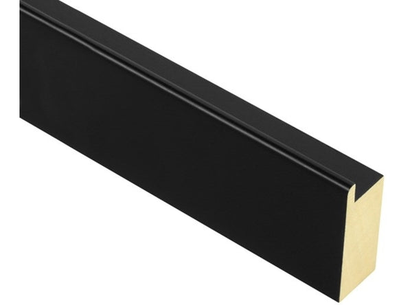 50mm deep 'Floater' Matt Black Smooth 9mm rebate FSC 100%