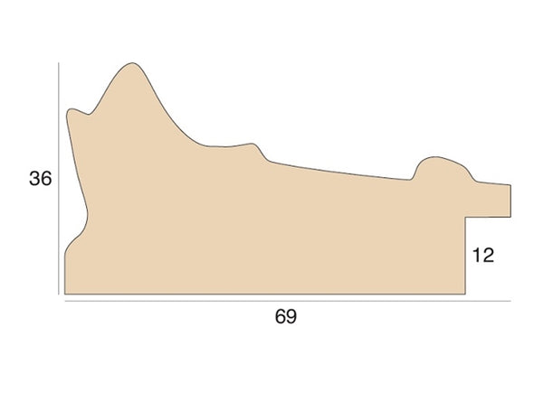 69mm 'Vintage' Flax FSC Mix 70%