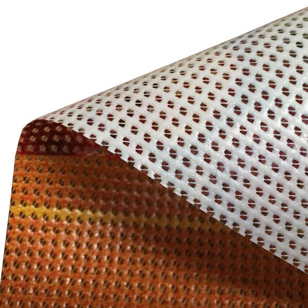 Texture of a Mesh Banner. Detailed Photo