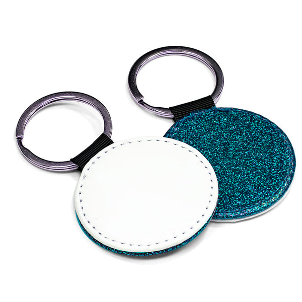 Circle Leather Key Ring
